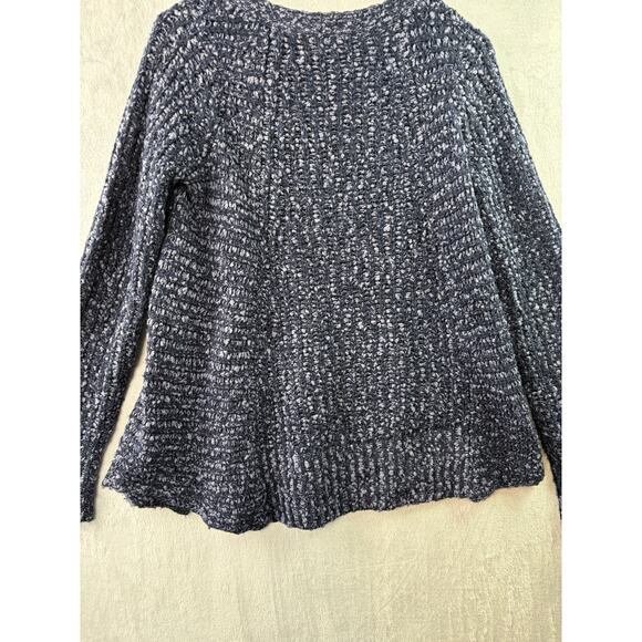 Anthropologie Moth Navy Zipped Stitch Wool/Alpaca Blend Sweater – Size XS - Picture 7 of 7